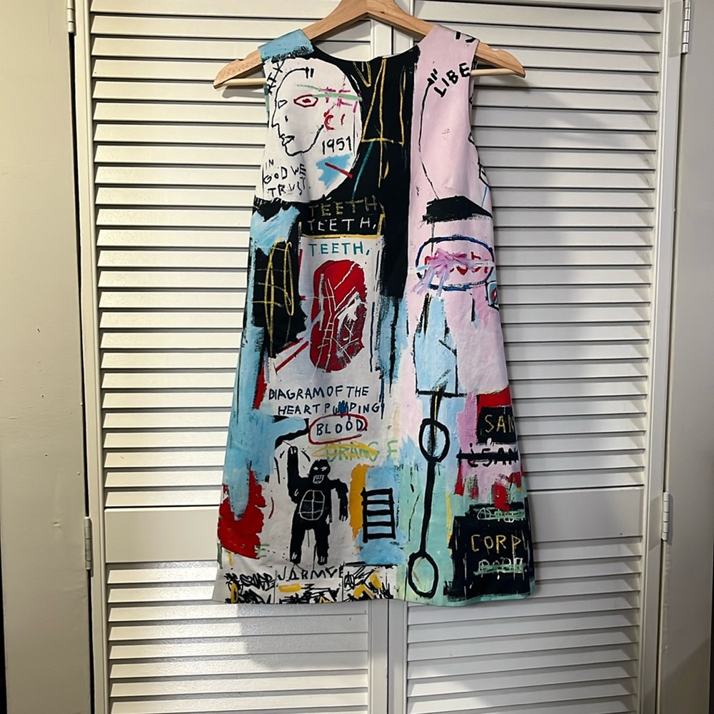 Alice + Olivia x Basquiat Clyde Graffiti Mini Dress - Sz 2 - Mint Condition